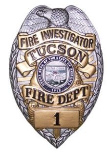 Fire Department 3D Badge Plaque Tucson Arizona